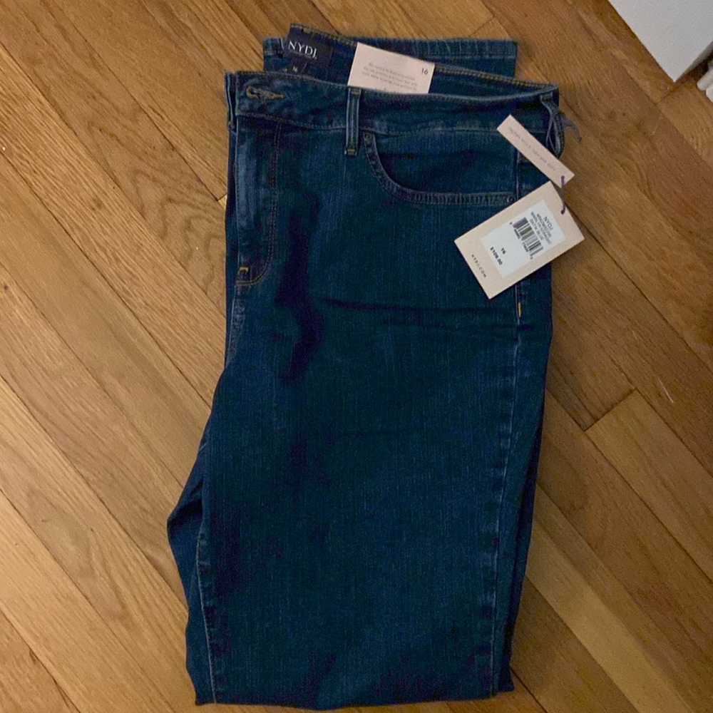 NYDJ Marilyn Straight Blue jeans new with tag